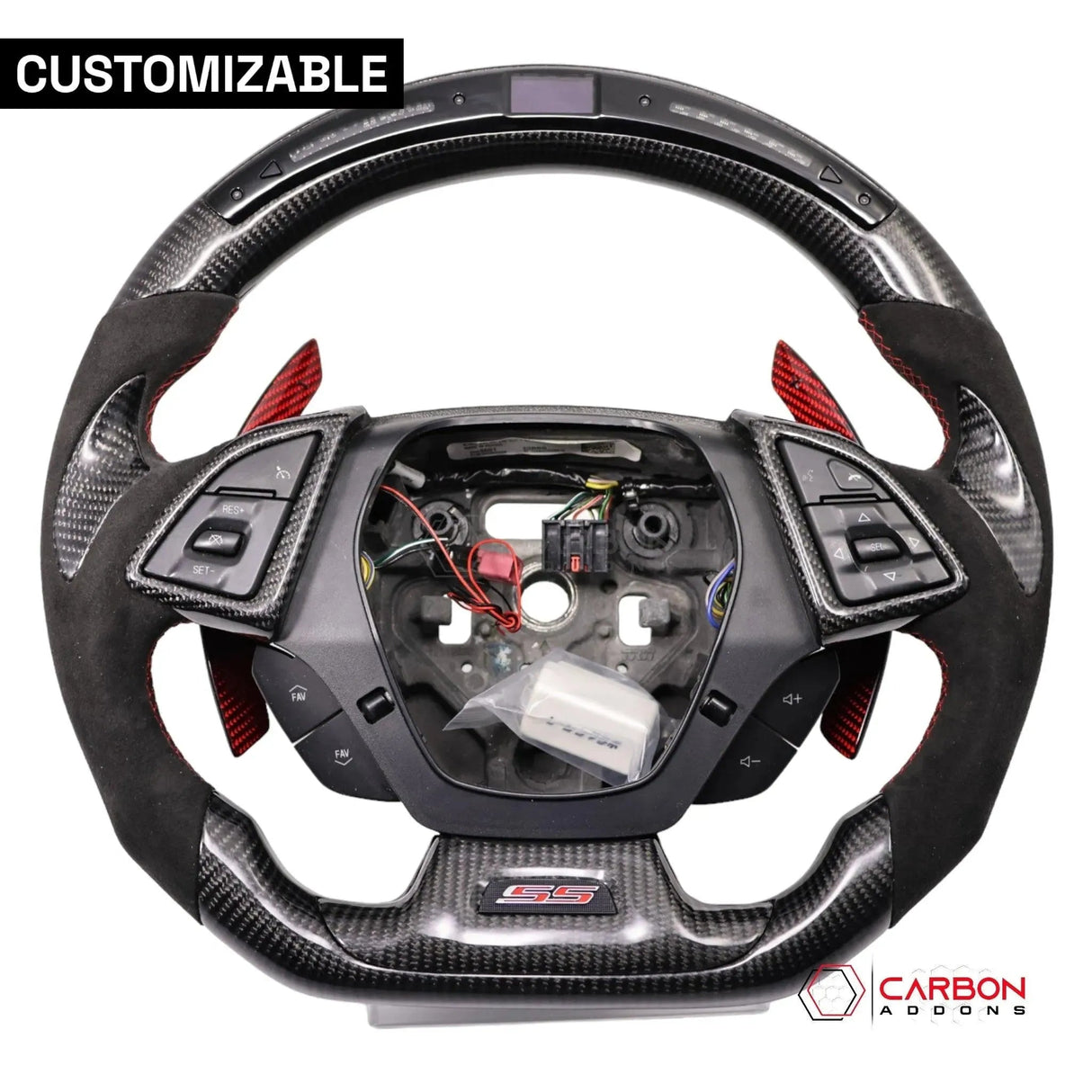 [Complete/Heated] Custom Carbon Fiber Steering Wheel For 2016-2024 Chevy Camaro