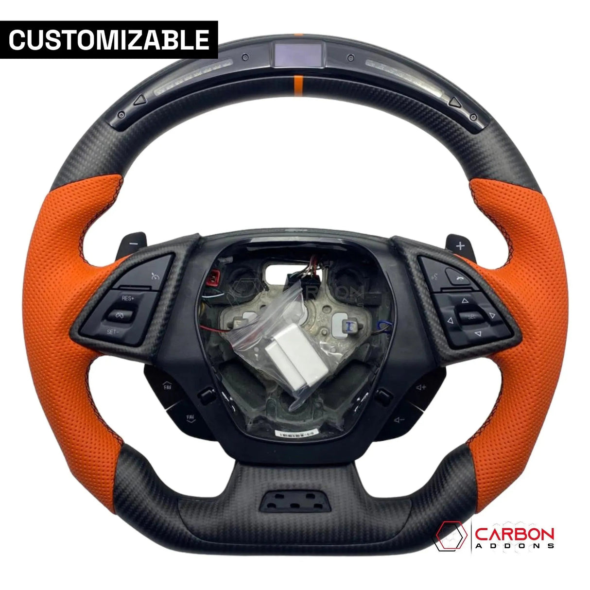 [Complete/Heated] Custom Carbon Fiber Steering Wheel For 2016-2024 Chevy Camaro