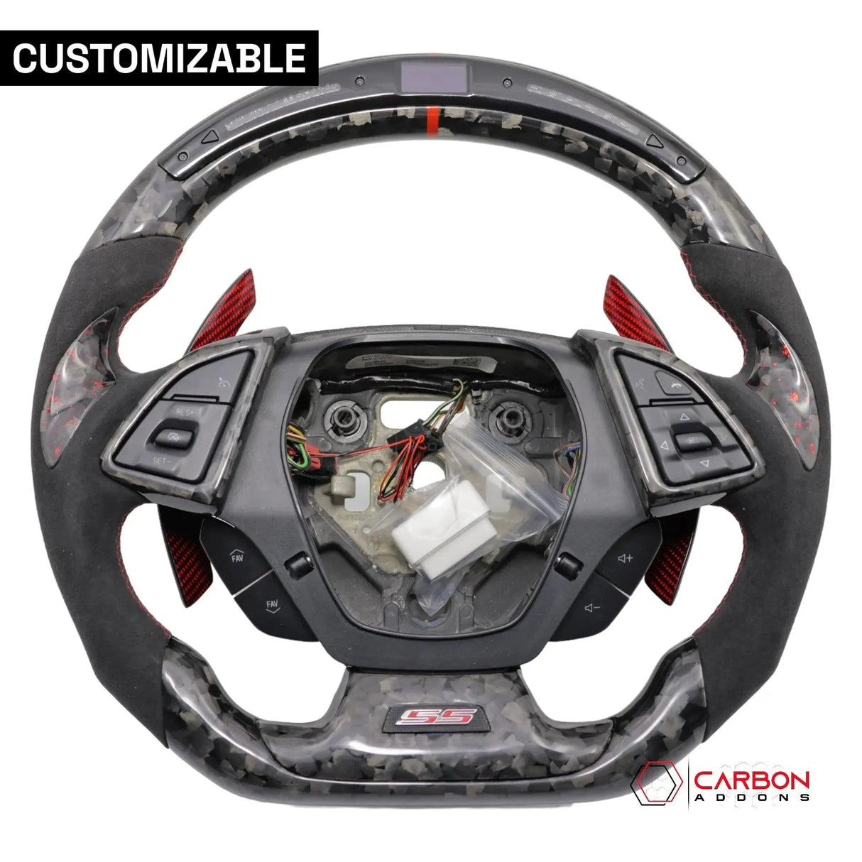 [Complete/Heated] Custom Carbon Fiber Steering Wheel For 2016-2024 Chevy Camaro