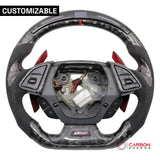 [Complete/Heated] Custom Carbon Fiber Steering Wheel For 2016-2024 Chevy Camaro
