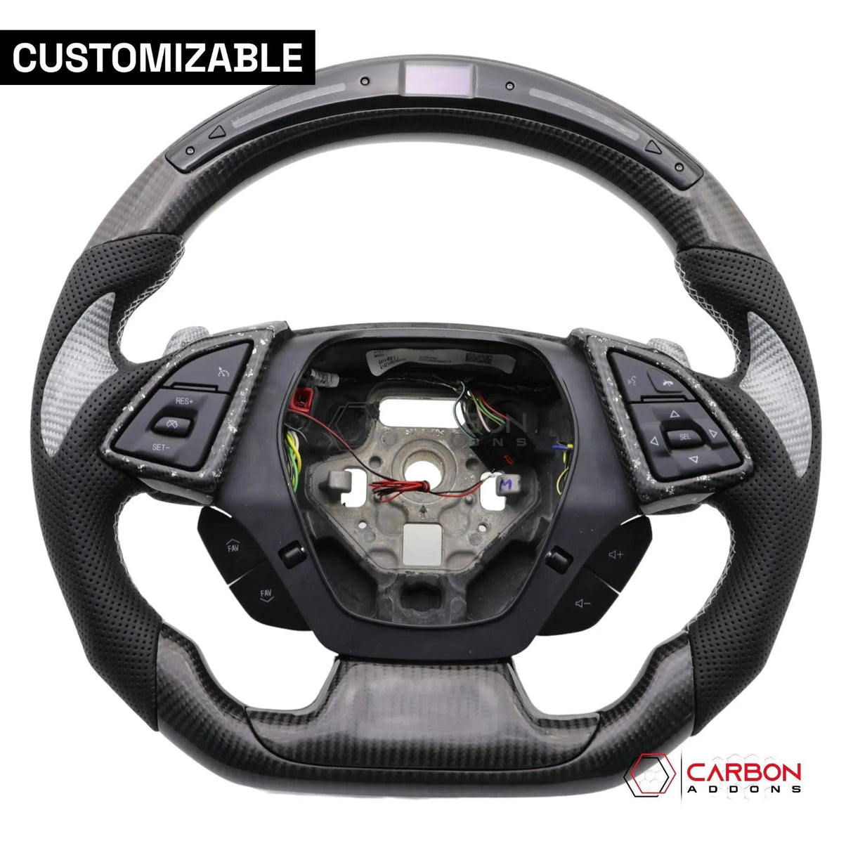 [Complete/Heated] Custom Carbon Fiber Steering Wheel For 2016-2024 Chevy Camaro