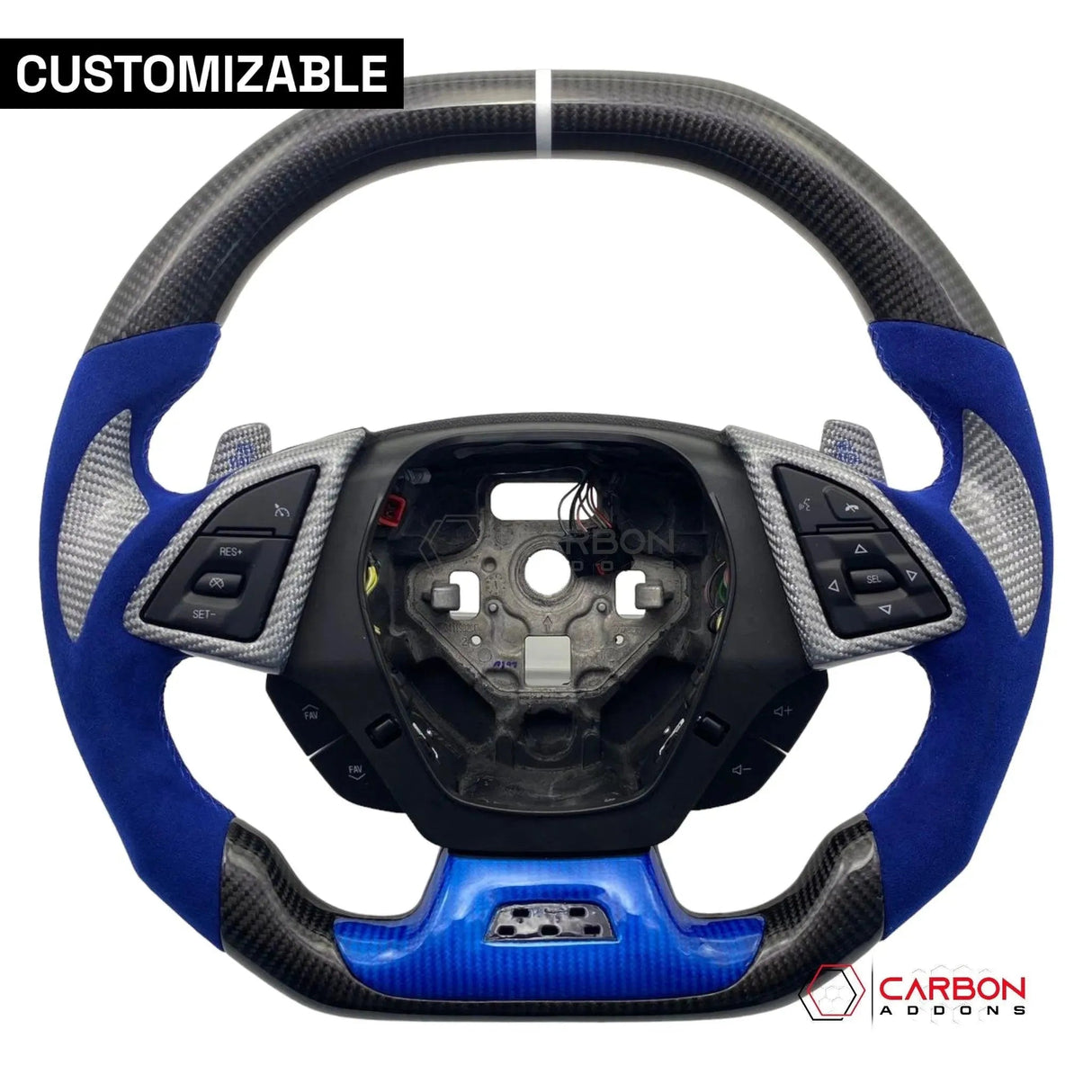 [Complete/Heated] Custom Carbon Fiber Steering Wheel For 2016-2024 Chevy Camaro