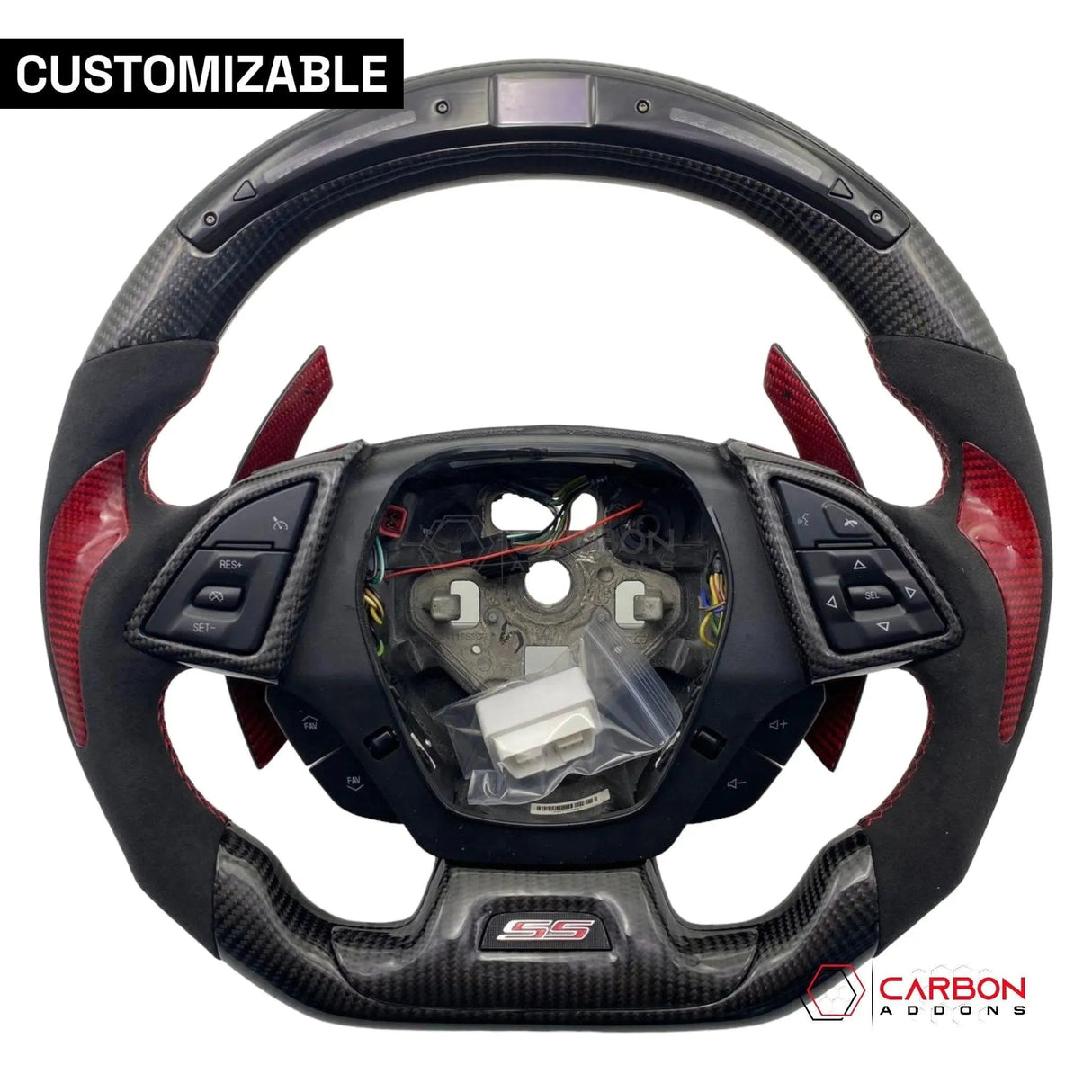 [Complete/Heated] Custom Carbon Fiber Steering Wheel For 2016-2024 Chevy Camaro