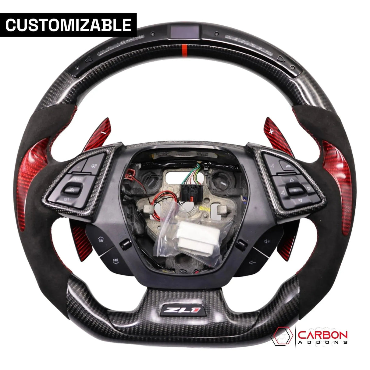 [Complete/Heated] Custom Carbon Fiber Steering Wheel For 2016-2024 Chevy Camaro