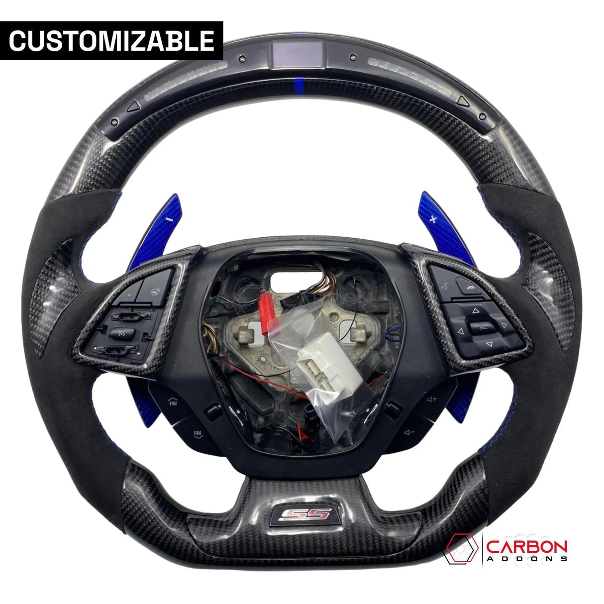 [Complete/Heated] Custom Carbon Fiber Steering Wheel For 2016-2024 Chevy Camaro