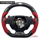 [Complete/Heated] Custom Carbon Fiber Steering Wheel For 2016-2024 Chevy Camaro