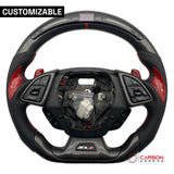 [Complete/Heated] Custom Carbon Fiber Steering Wheel For 2016-2024 Chevy Camaro