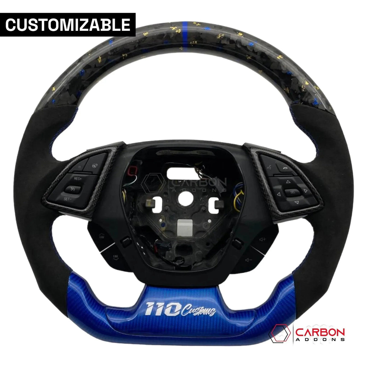 [Complete/Heated] Custom Carbon Fiber Steering Wheel For 2016-2024 Chevy Camaro