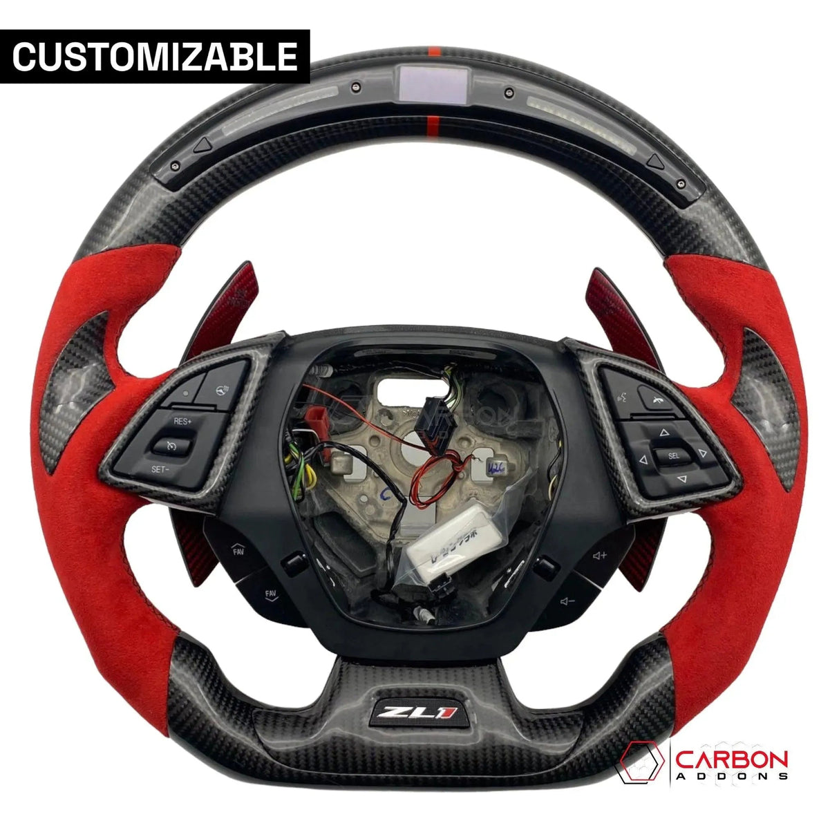 [Complete/Heated] Custom Carbon Fiber Steering Wheel For 2016-2024 Chevy Camaro