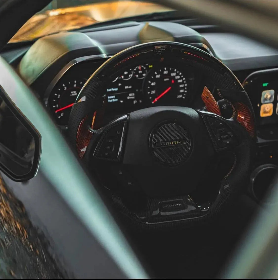[Complete/Heated] Custom Carbon Fiber Steering Wheel For 2016-2024 Chevy Camaro