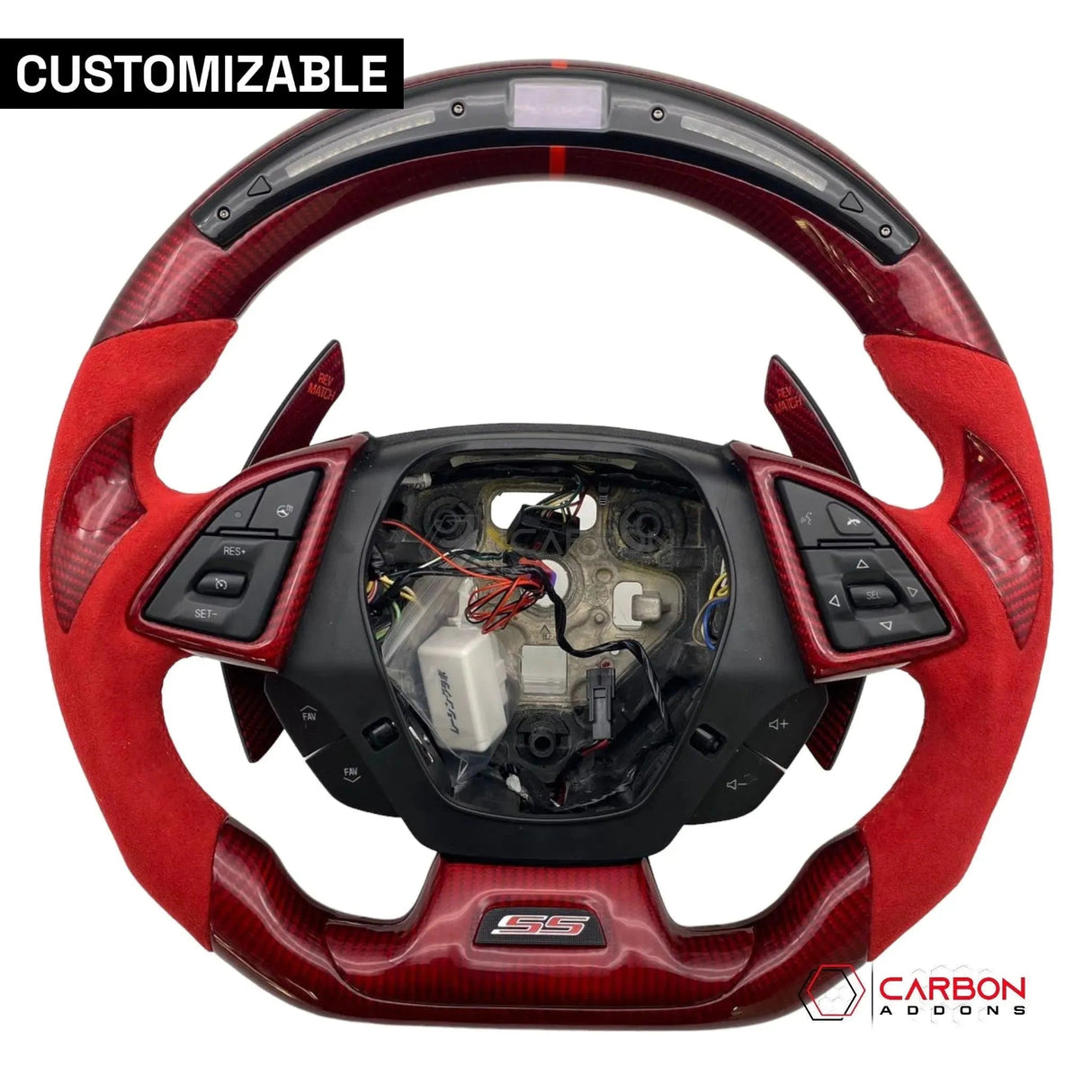 [Complete/Heated] Custom Carbon Fiber Steering Wheel For 2016-2024 Chevy Camaro
