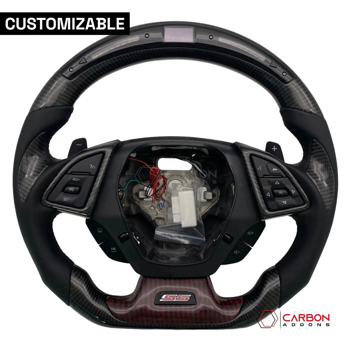 [Complete/Heated] Custom Carbon Fiber Steering Wheel For 2016-2024 Chevy Camaro