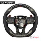 [Complete/Heated] Customizable Carbon Fiber Steering Wheel | 2015-2023 Dodge Charger Challenger Durango