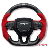 [Complete/Heated] Customizable Carbon Fiber Steering Wheel | 2015-2023 Dodge Charger Challenger Durango