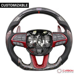 [Complete/Heated] Customizable Carbon Fiber Steering Wheel | 2015-2023 Dodge Charger Challenger Durango