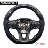 [Complete/Heated] Customizable Carbon Fiber Steering Wheel | 2015-2023 Dodge Charger Challenger Durango