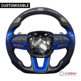 [Complete/Heated] Customizable Carbon Fiber Steering Wheel | 2015-2023 Dodge Charger Challenger Durango