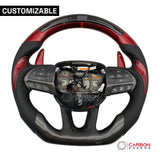 [Complete/Heated] Customizable Carbon Fiber Steering Wheel | 2015-2023 Dodge Charger Challenger Durango