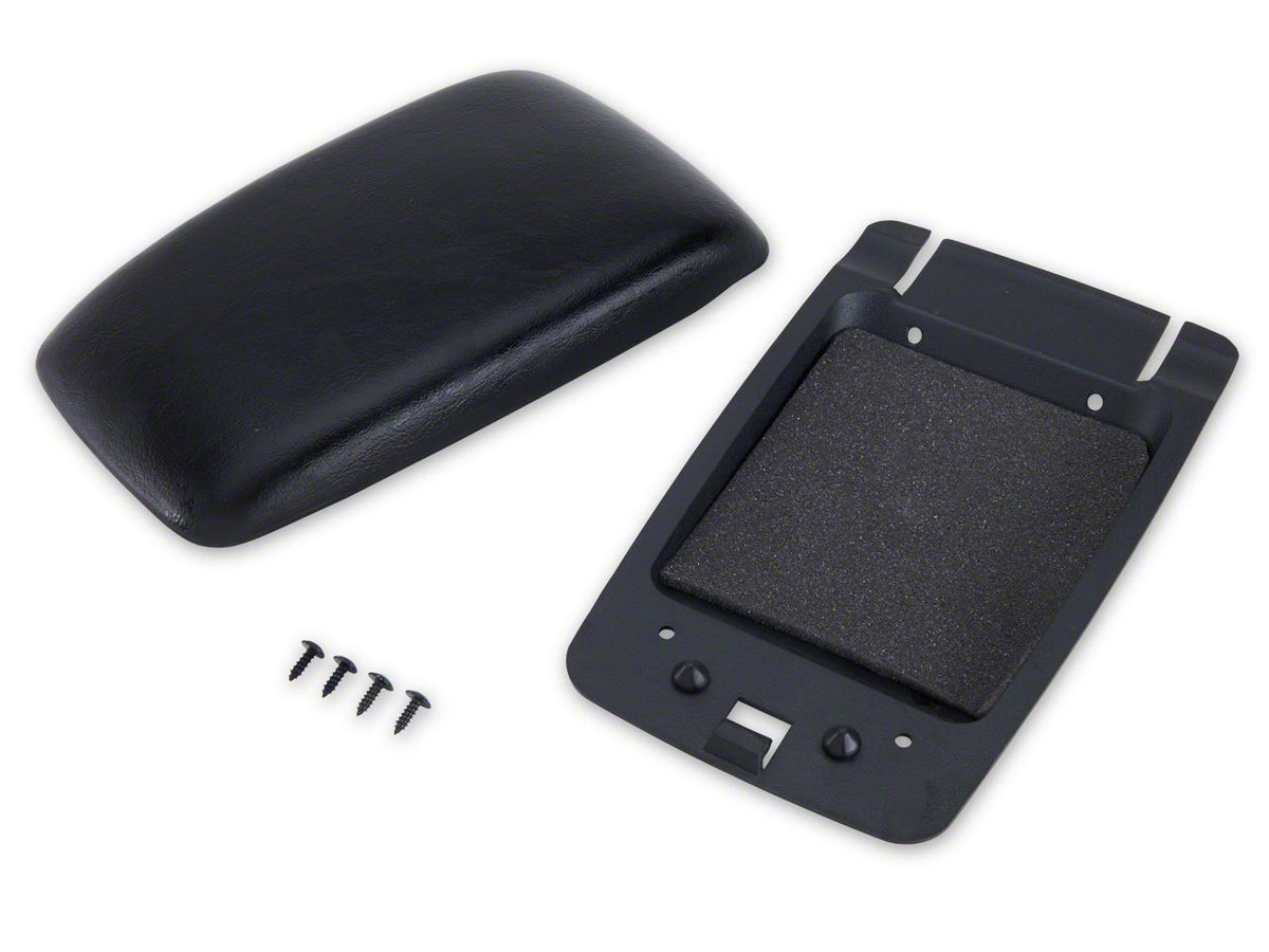 OPR Center Console Armrest Kit; Black (87-93 Mustang)