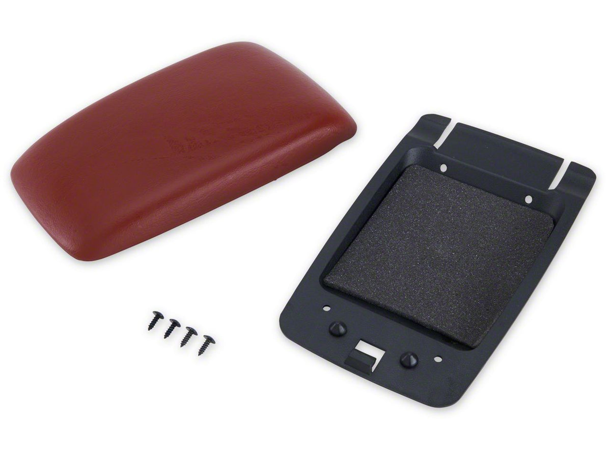 OPR Center Console Armrest Kit; Red (87-93 Mustang)