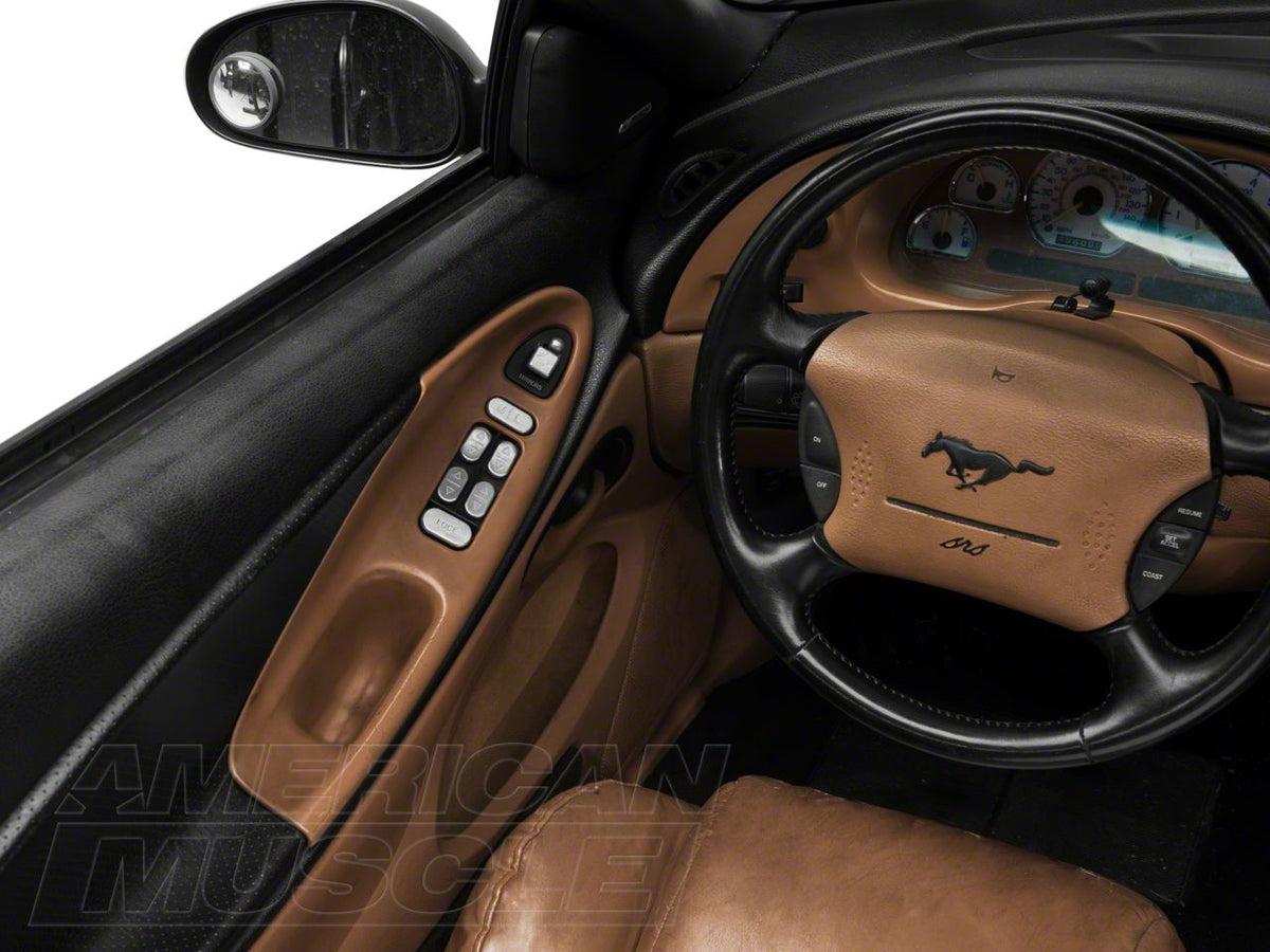 SpeedForm Modern Billet Window Switch Kit; Polished (97-04 Mustang Convertible)