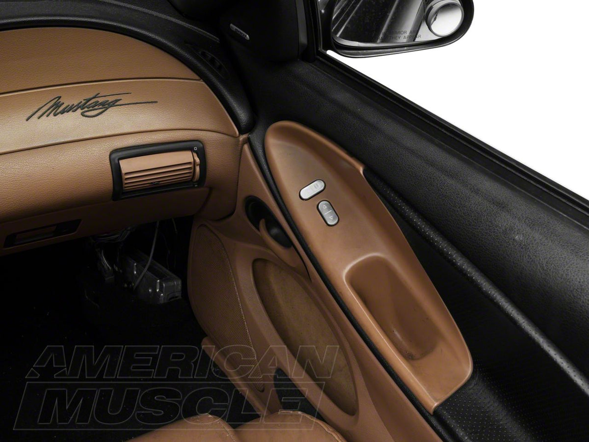 SpeedForm Modern Billet Window Switch Kit; Polished (97-04 Mustang Convertible)