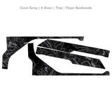 Topographic Upper Door Overlay Kit (Printed Series) - 2021+ Bronco 4 Door
