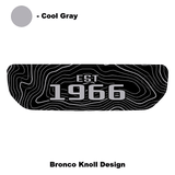 1966 Topographic Shifter Plate (Printed Series + Acrylic) - 2021+ Bronco