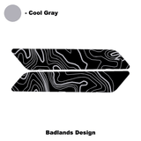 Topo Interior Front Door Grab Handle Overlay Kit (Printed + Laser Series) - 2021+ Bronco