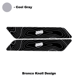 Topo Interior Rear Door Grab Handle Overlay Kit (Printed Series) - 2021+ Bronco 4 Door