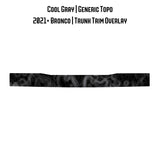 Topo Trunk Trim Overlay / Protector - 2021+ Bronco