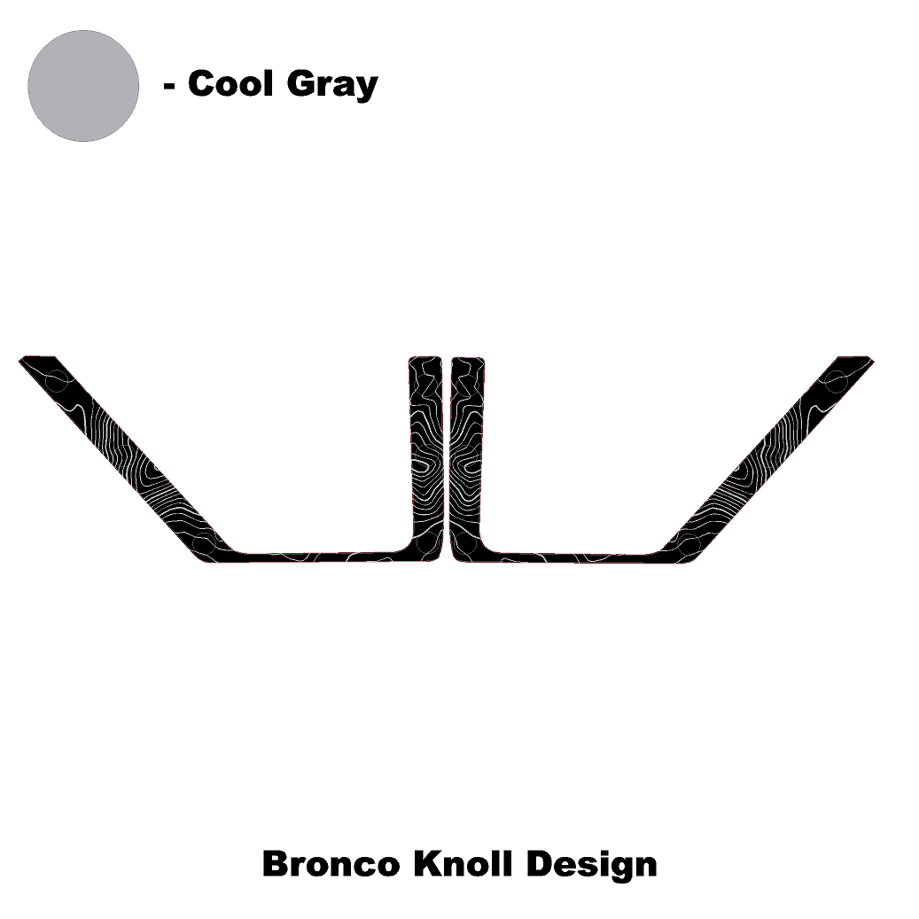 Topo Front Door Net Trim Overlay Kit (Printed Series) - 2021+ Bronco