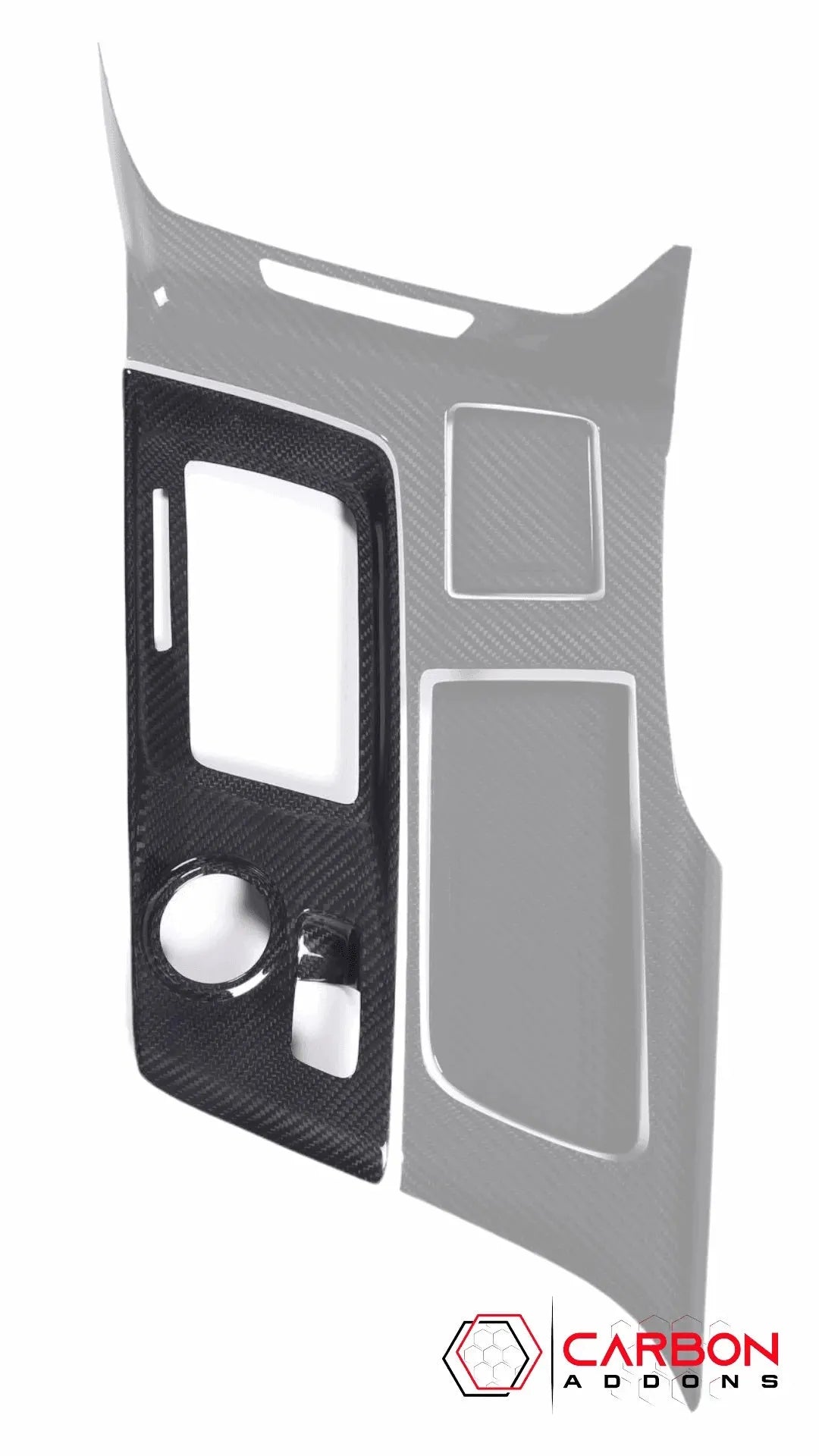 Corvette C7 Carbon Fiber Central Gear Shift Panel Trim Cover | 2014-2019 Chevrolet Corvette C7