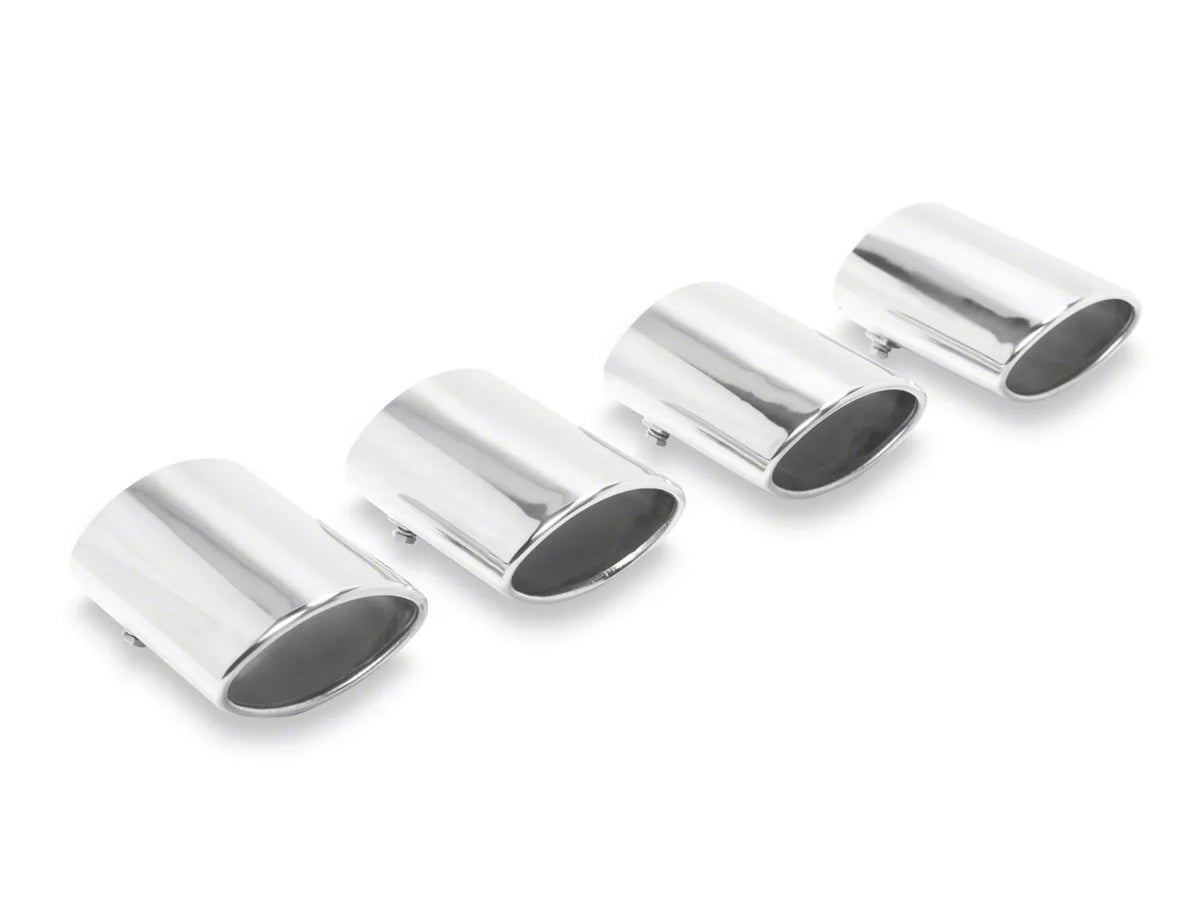 OPR Oval Exhaust Extensions; Stainless Steel (97-04 Corvette C5)