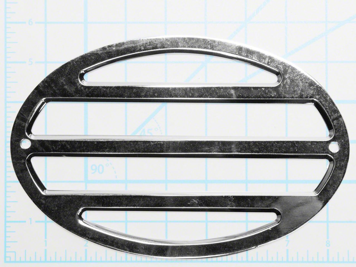OPR Tail Light Louvers; Chrome (97-04 Corvette C5)