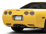 OPR Tail Light Louvers; Chrome (97-04 Corvette C5)