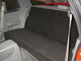 SpeedForm Rear Seat Delete Kit; Black (79-93 Mustang Coupe)