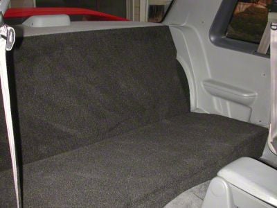 SpeedForm Rear Seat Delete Kit; Black (79-93 Mustang Coupe)