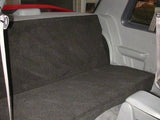 SpeedForm Rear Seat Delete Kit; Black (79-93 Mustang Coupe)