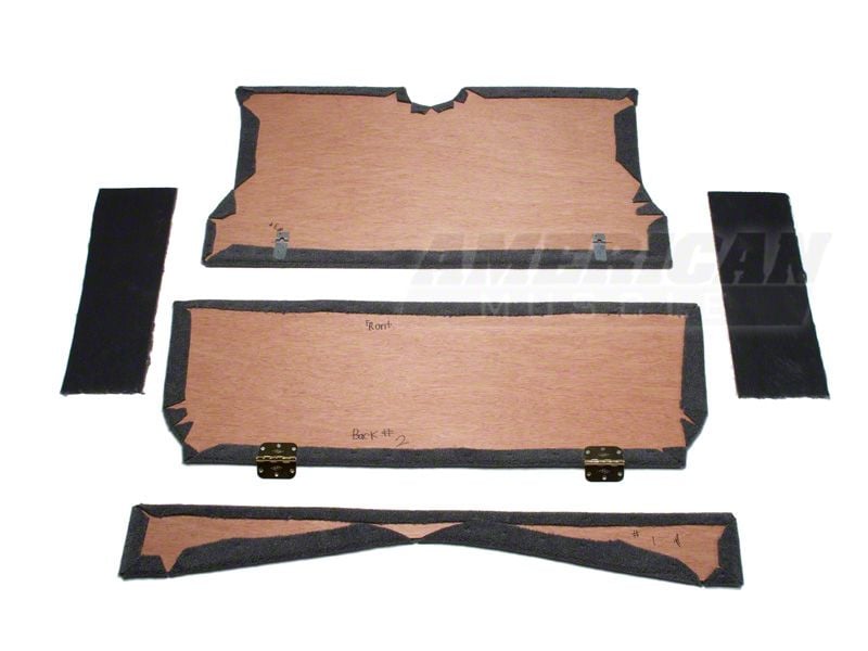SpeedForm Rear Seat Delete Kit; Gray (79-93 Mustang Coupe)
