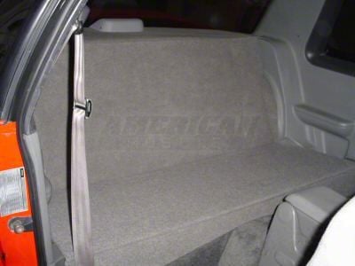 SpeedForm Rear Seat Delete Kit; Gray (79-93 Mustang Coupe)