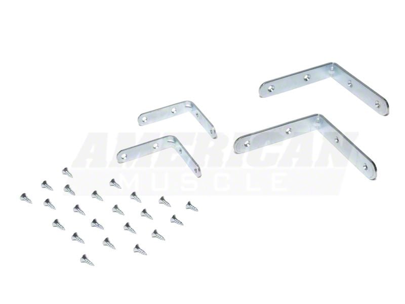 SpeedForm Rear Seat Delete Kit; Gray (79-93 Mustang Coupe)