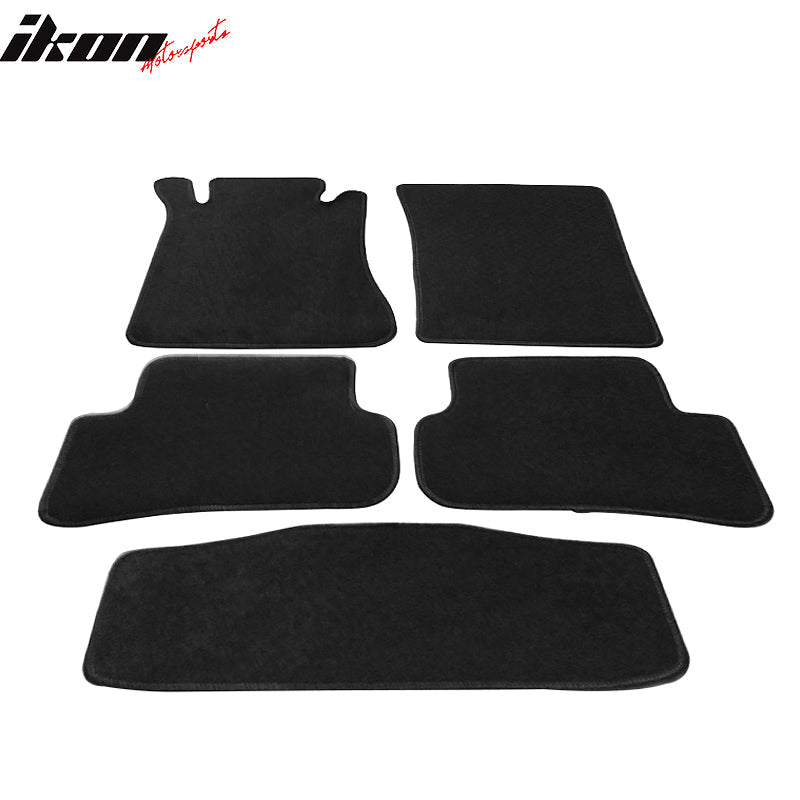 Car Floor Mat for 2001-2007 Benz W203 C-Class OEM Black Nylon 5PC