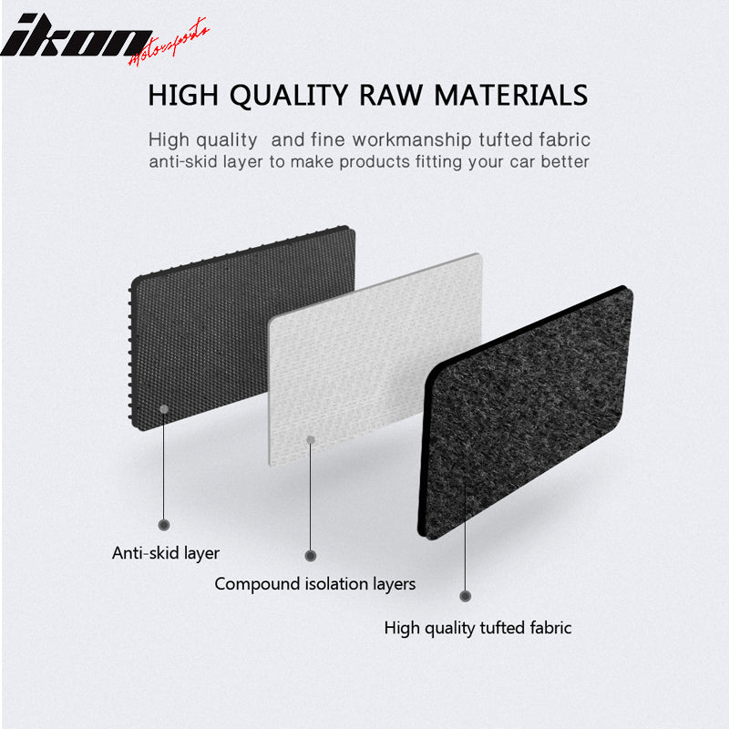 Car Floor Mat for 2004-2008 Acura TL Black Carpet 4PC Nylon
