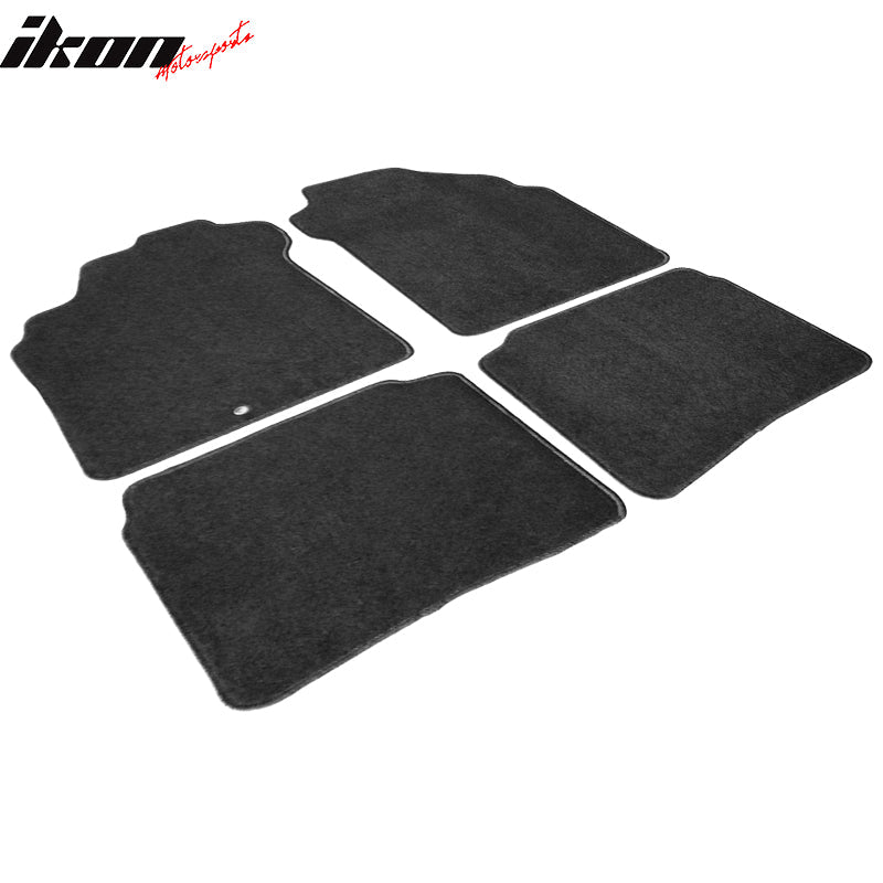 Car Floor Mat for 2000-2002 Nissan Maxima Black Carpet 4PC Nylon
