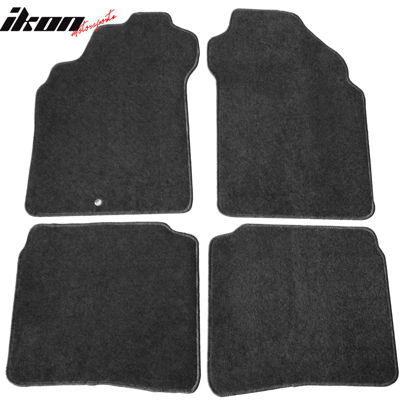 Car Floor Mat for 2000-2002 Nissan Maxima Black Carpet 4PC Nylon