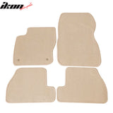 Car Floor Mat for 2011-2015 Ford Focus Beige Carpet 4PC Nylon
