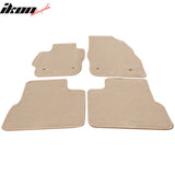 Car Floor Mat for 2010-2013 Mazda 3 Beige Carpet 4PC Nylon