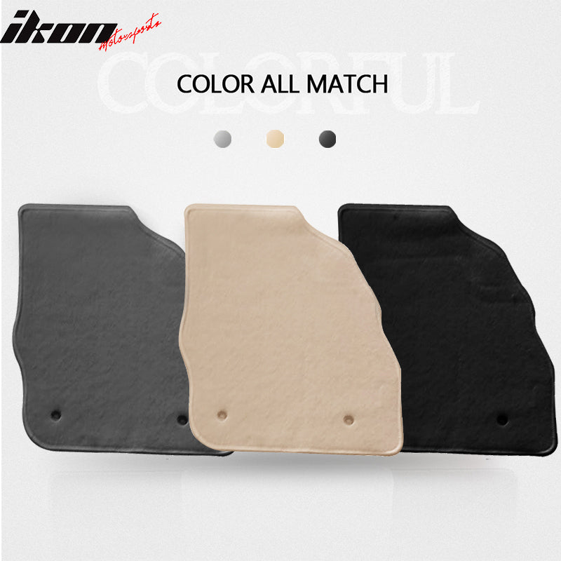 Car Floor Mat for 2010-2013 Mazda 3 Beige Carpet 4PC Nylon