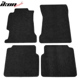 Car Floor Mat for 1994-1997 Honda Accord Black Carpet 4PC Nylon